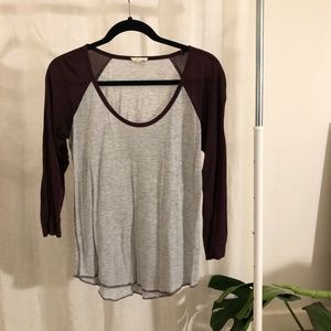 Aritzia Wilfred Free Baseball T Shirt